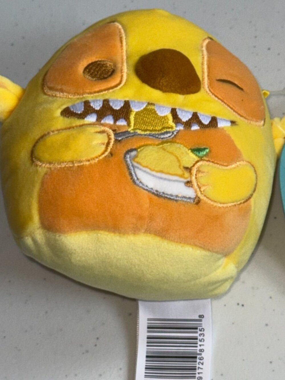 Disney Stitch Original Squishmallows Jazzwares 4.5" Tall - Yellow & Orange NEW!